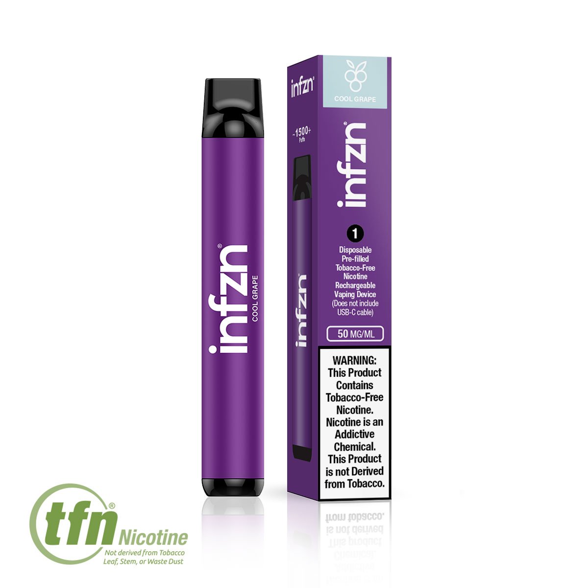 INFZN TFN VAPE DISPOSABLE - COOL GRAPE MajorLeagueVapers INFZN TFN VAPE DISPOSABLE - COOL GRAPE MajorLeagueVapers