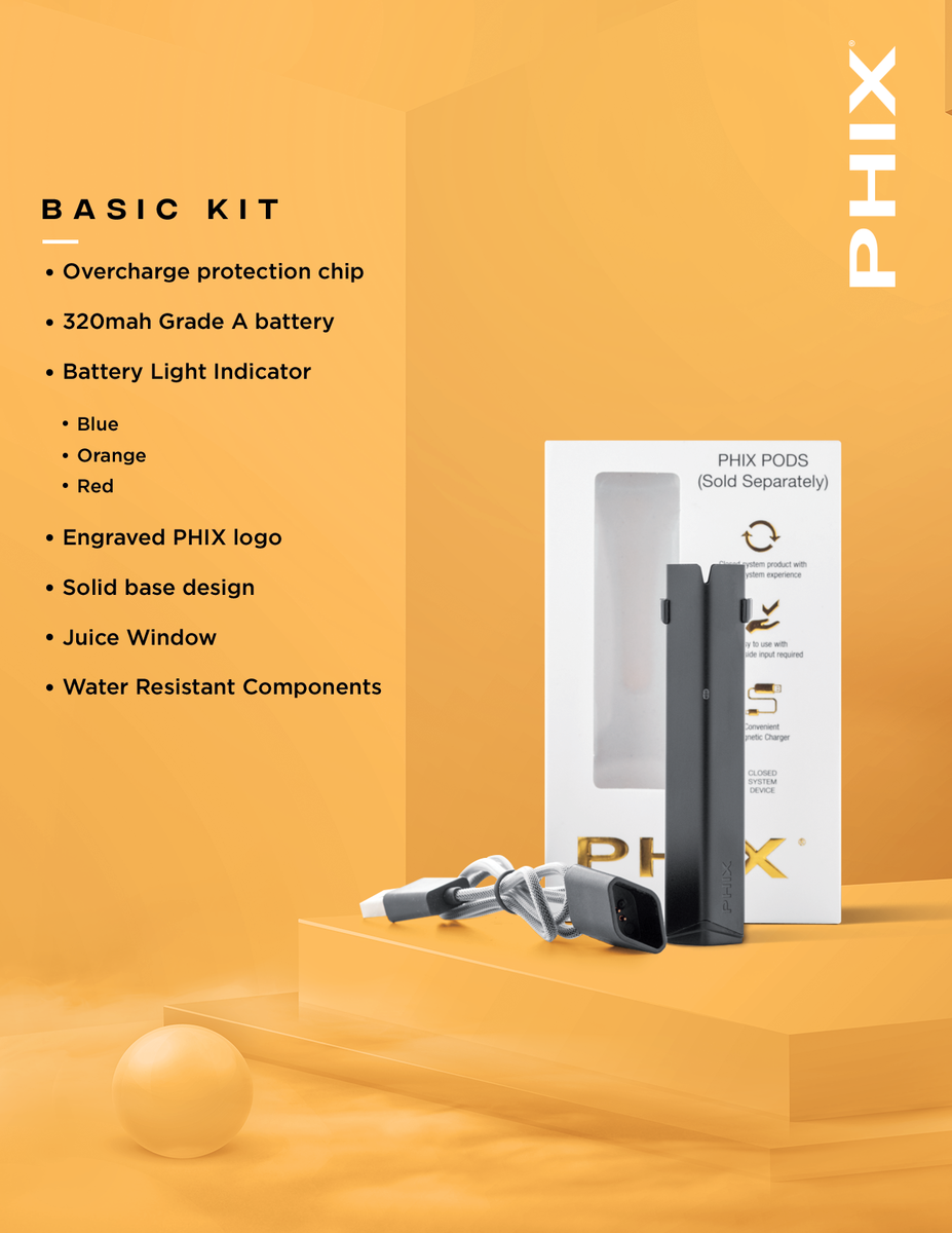PHIX Basic Kit Vape Battery - MajorLeagueVapers